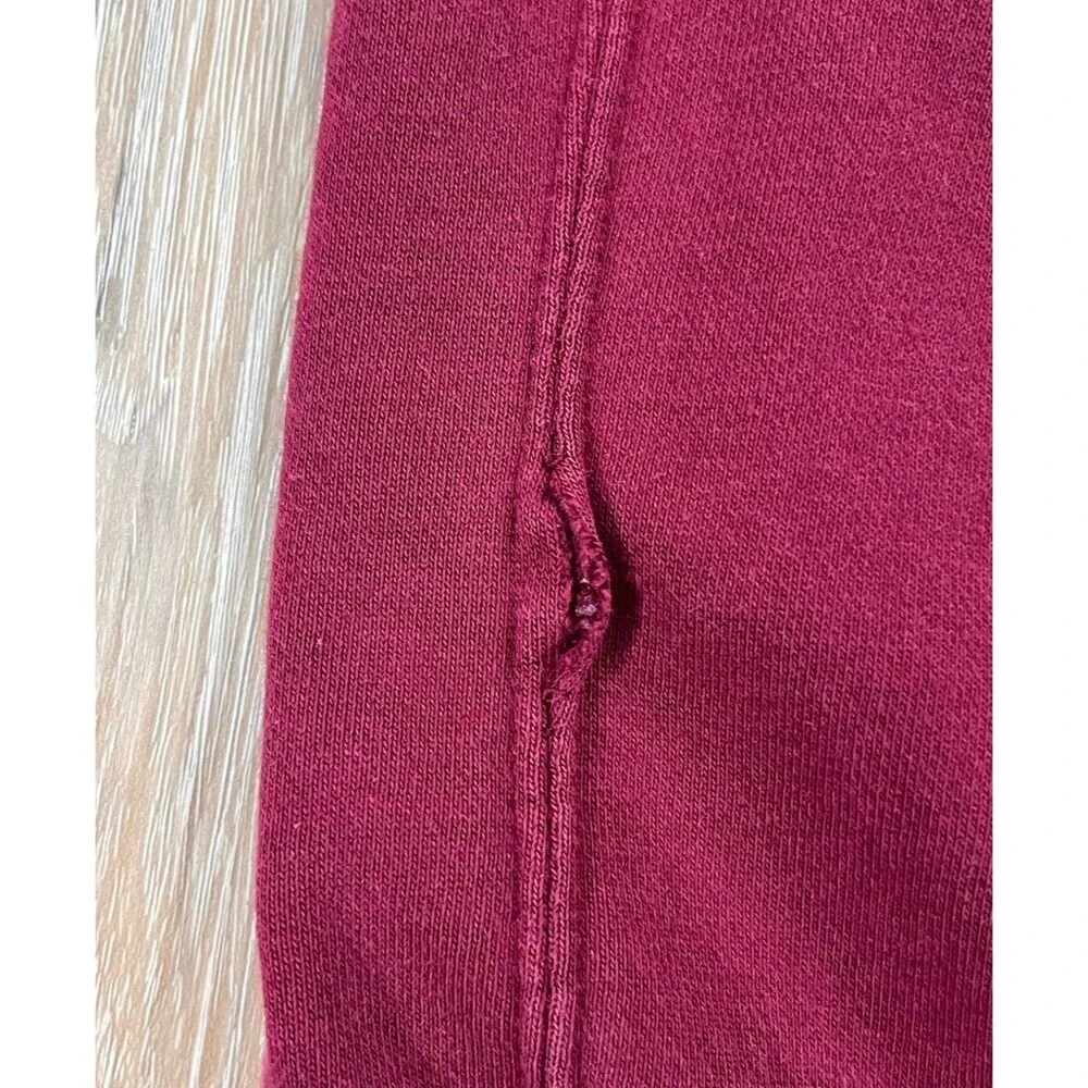 Nike Club Fleece Hoodie Mens Sz Large Burgundy Logo Fleece Lined Front Pocket